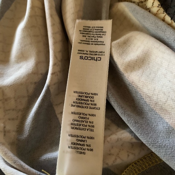 Chico’s Golden Zebra Print Maxi Dress Size 1 - Picture 12 of 13